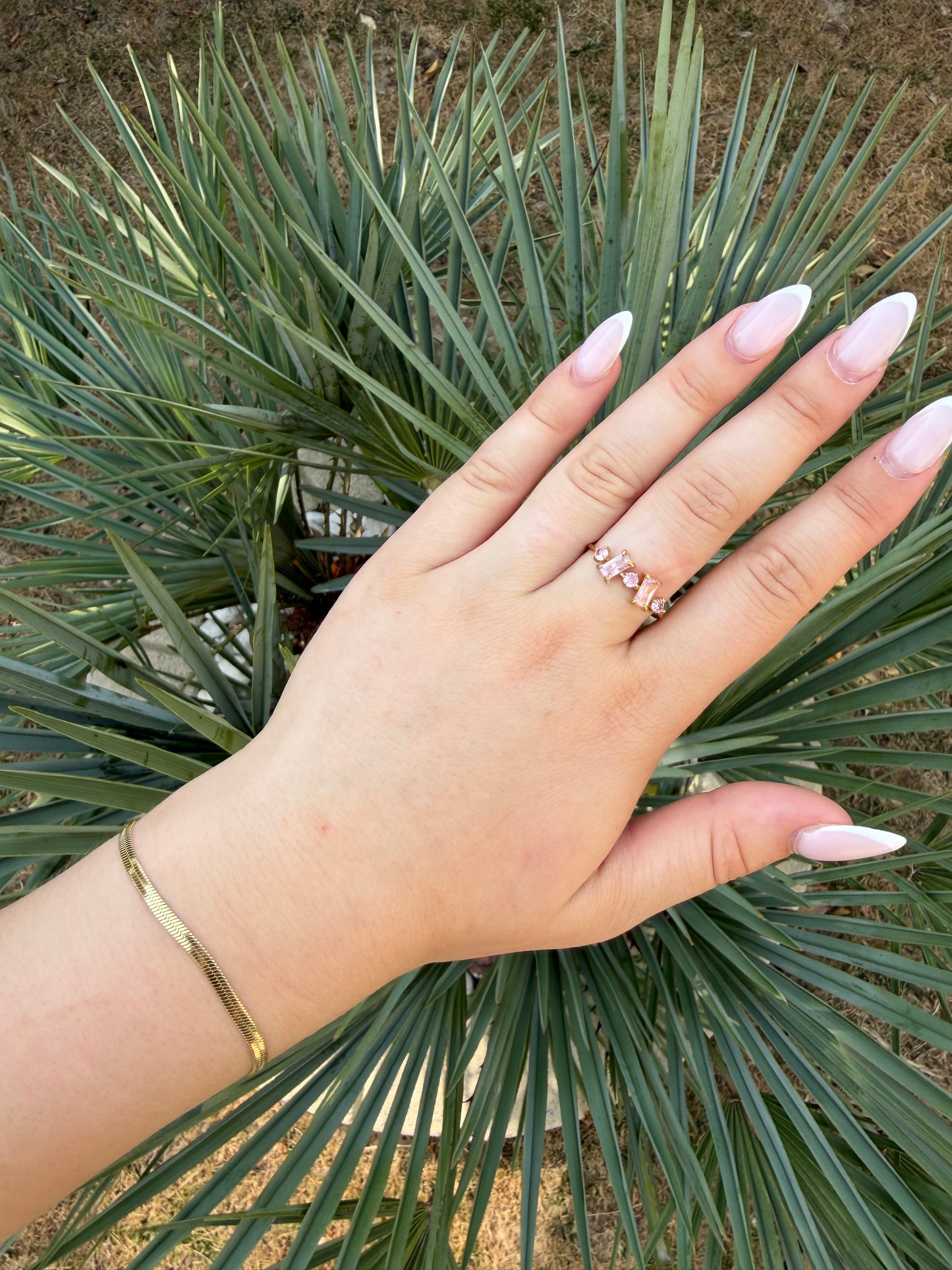 BAGUE SAPHIR ROSE