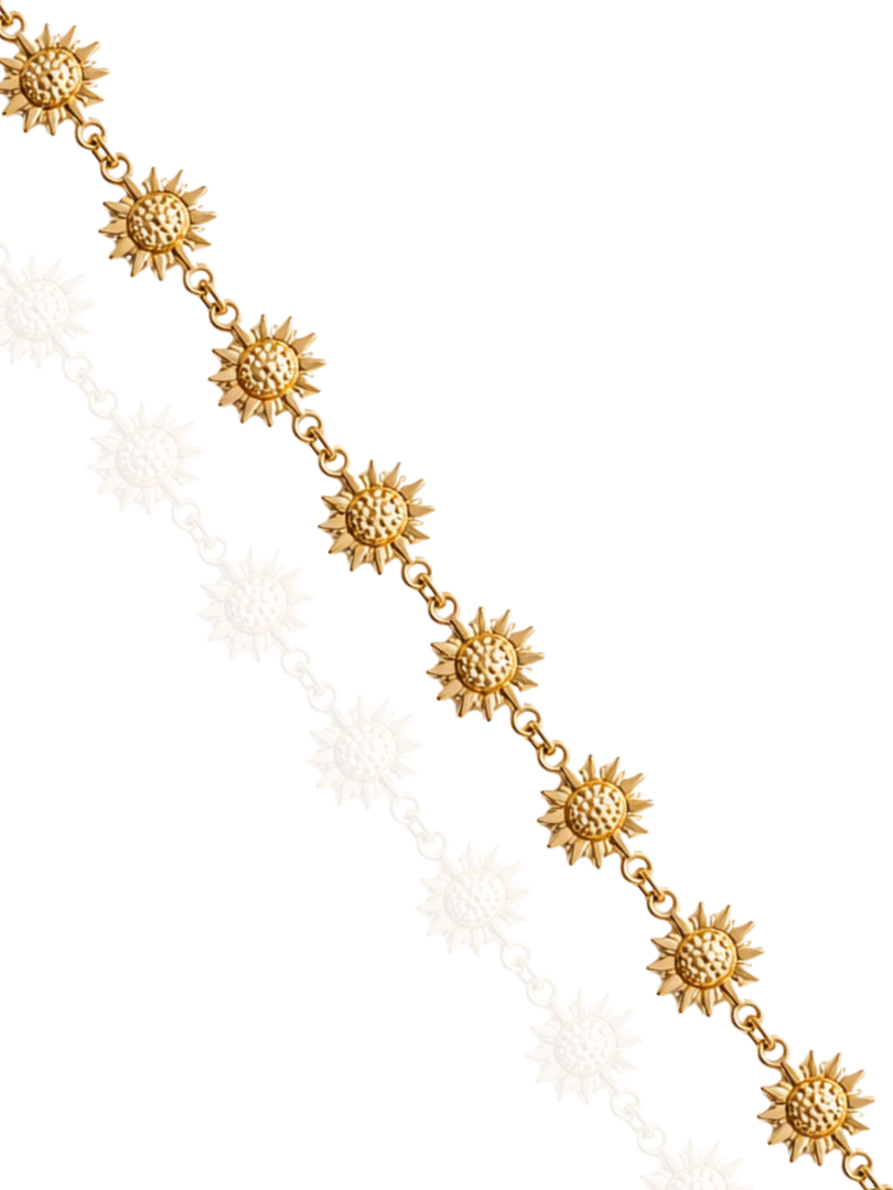 BRACELET DE CHEVILLE TOURNESOL