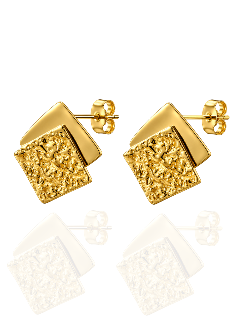 BOUCLES D'OREILLES CARRE