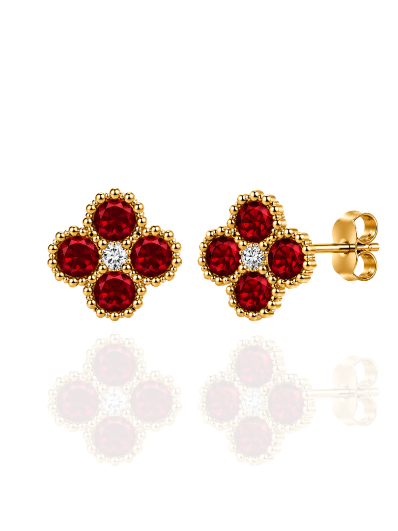 BOUCLES D'OREILLES ÉCLAT RED