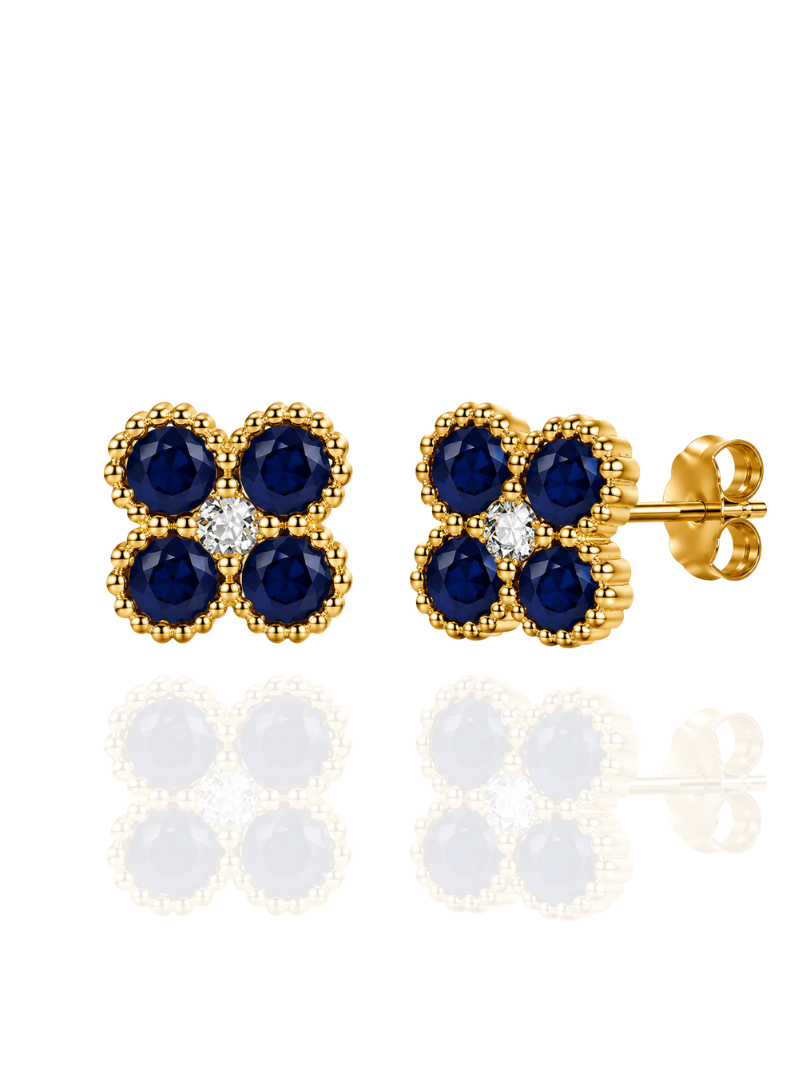 BOUCLES D'OREILLES ÉCLAT DARK BLUE