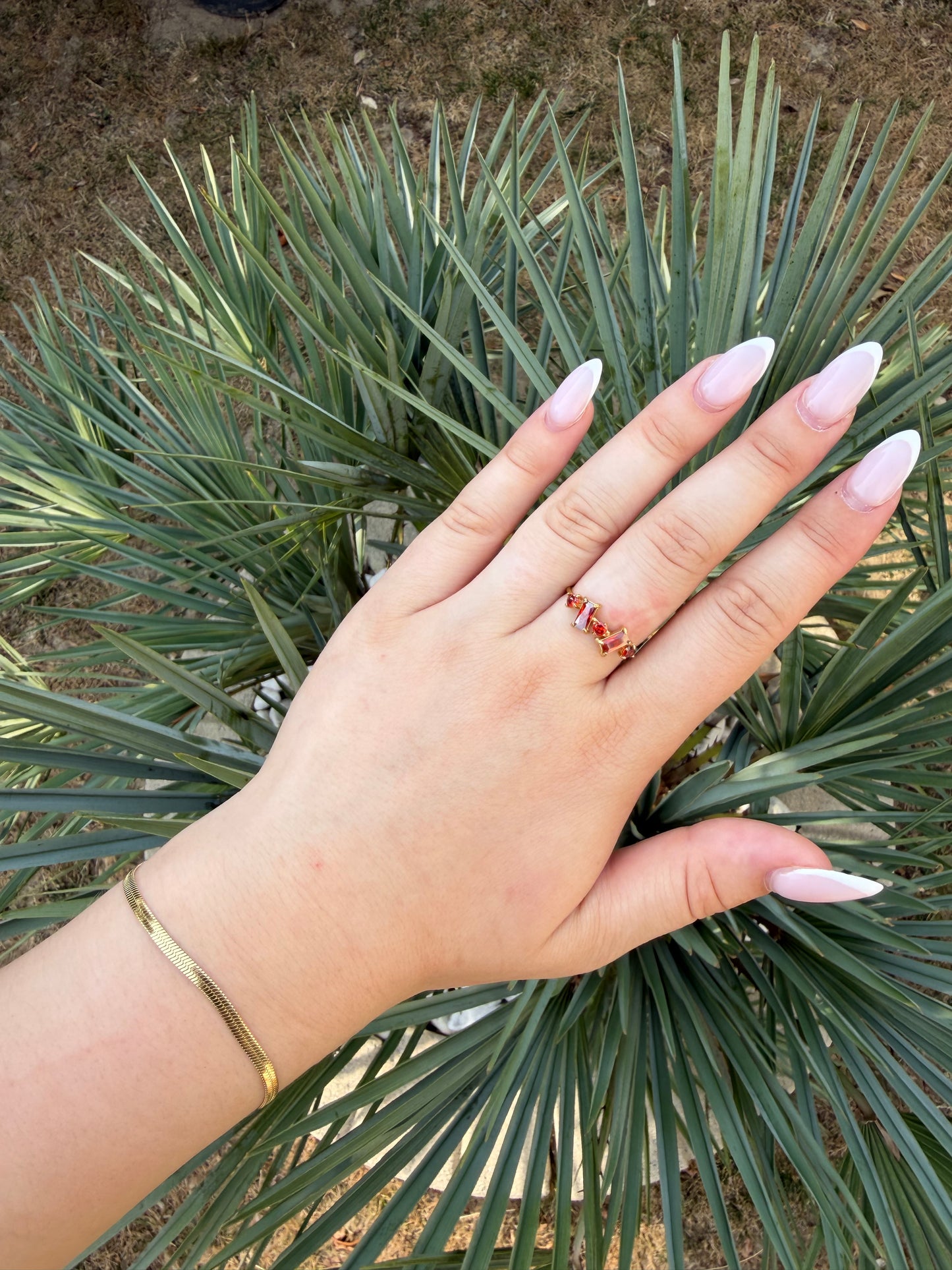 BAGUE SAPHIR ROUGE