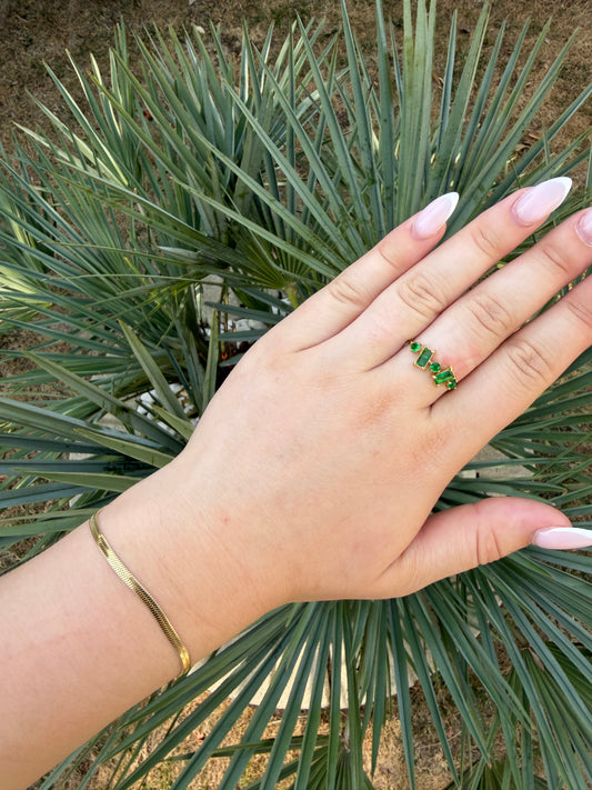 BAGUE SAPHIR VERT