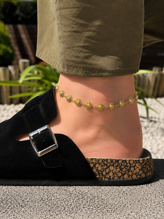 BRACELET DE CHEVILLE TOURNESOL