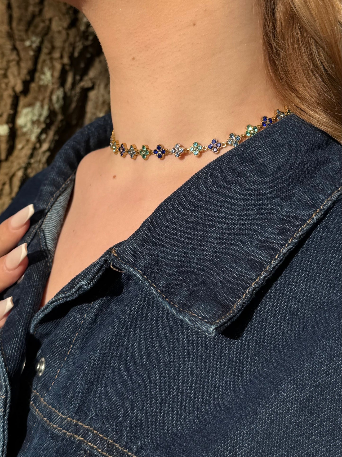 COLLIER AURA BLUE