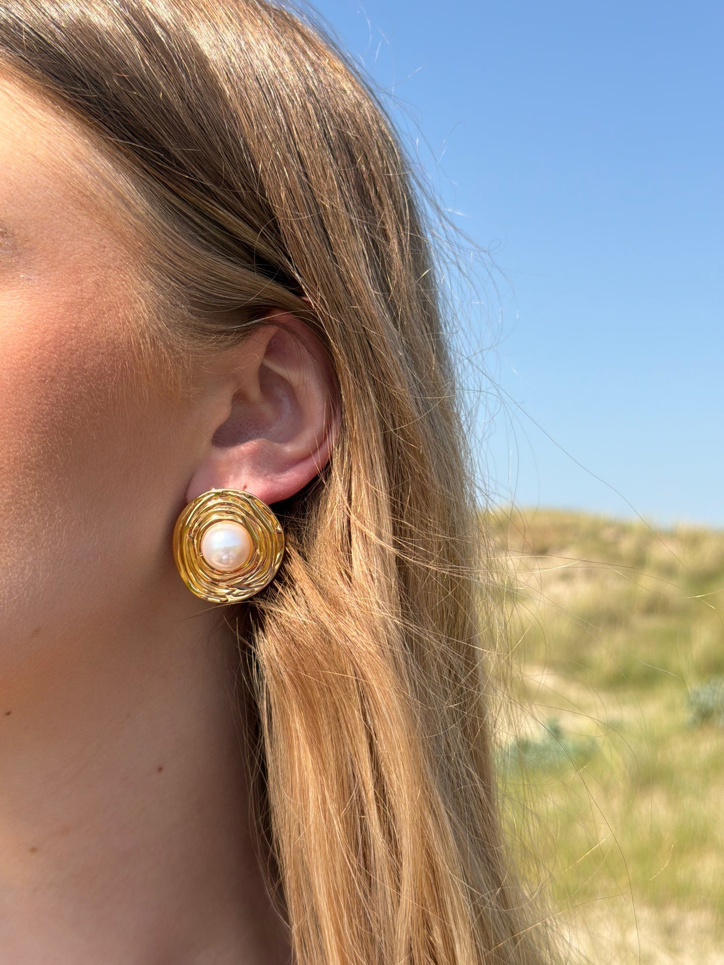 BOUCLES D'OREILLES NACRE