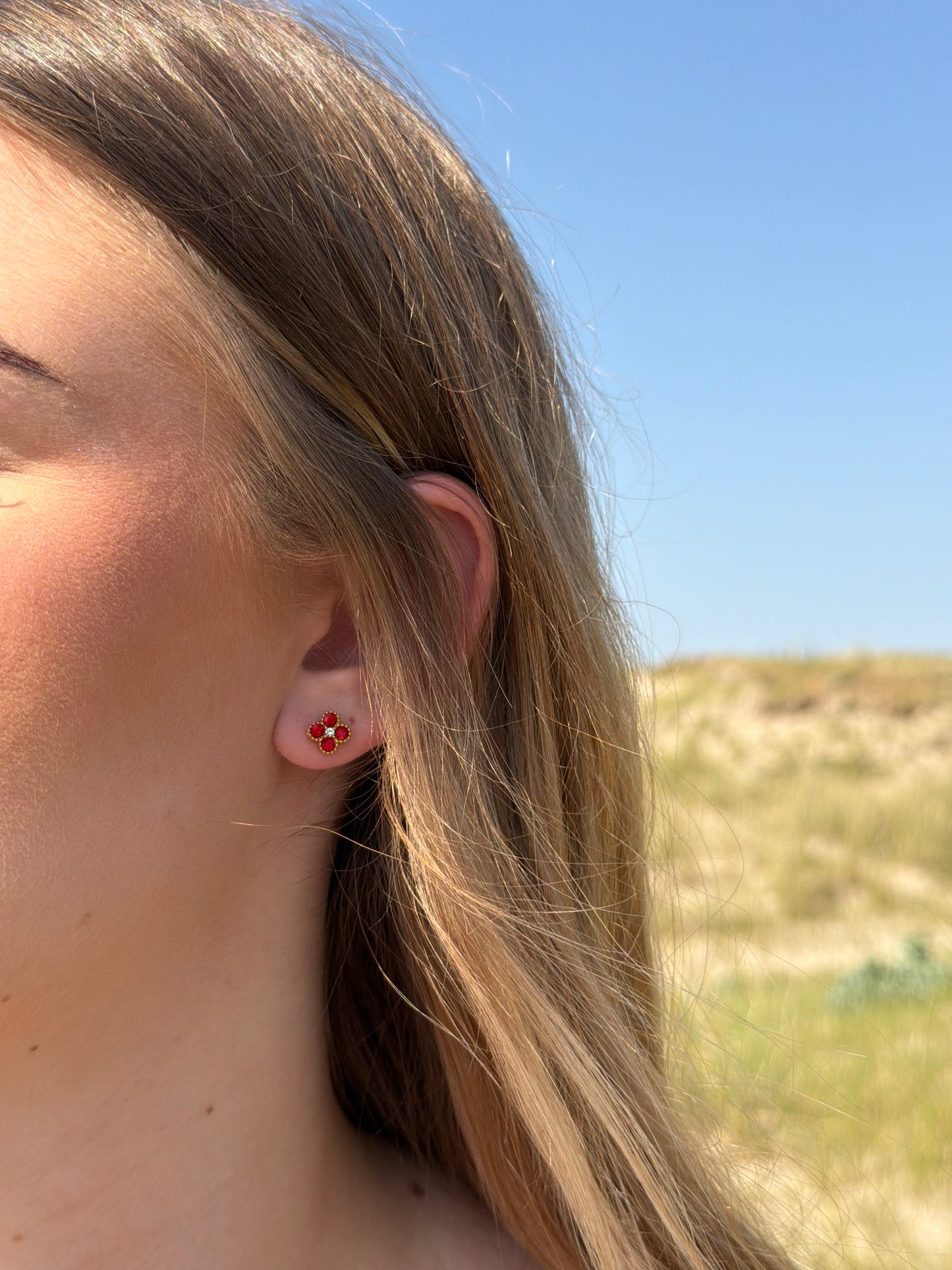 BOUCLES D'OREILLES ÉCLAT RED