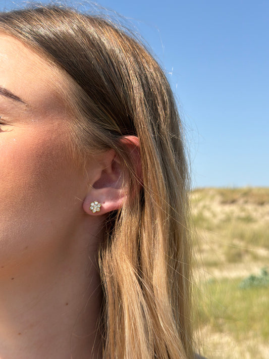 BOUCLES D'OREILLES TOURNESOL GOLD