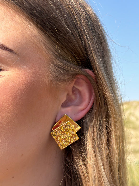 BOUCLES D'OREILLES CARRE