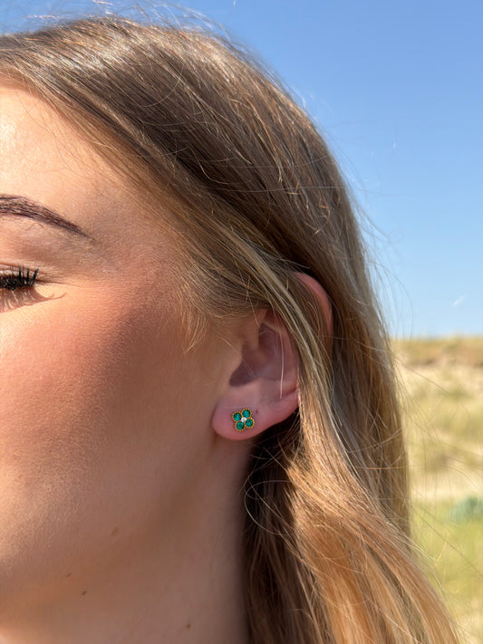 BOUCLES D'OREILLES ÉCLAT GREEN